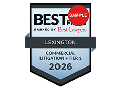 Best Firm Ranked By Best Lawyers | Lexington | Commercial Litigation Tier 1 | 2026